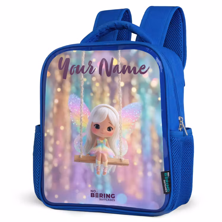 Kids backpack - Blue - Fairy - Elf - Rainbow — 3