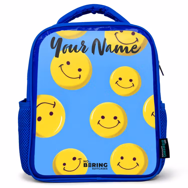Kids backpack - Blue - Merry smiley rain — 1
