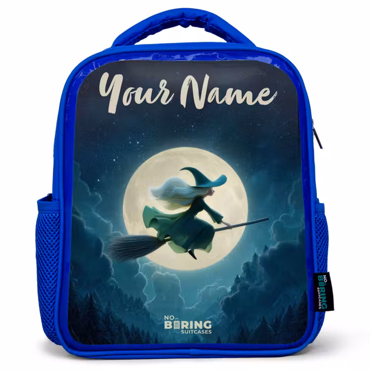 Kids backpack - Blue - Night Flight over the Forest — 1