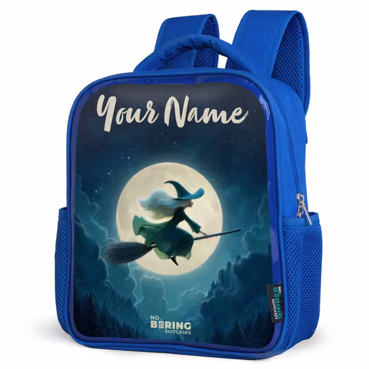 Kids backpack - Blue - Night Flight over the Forest — 3