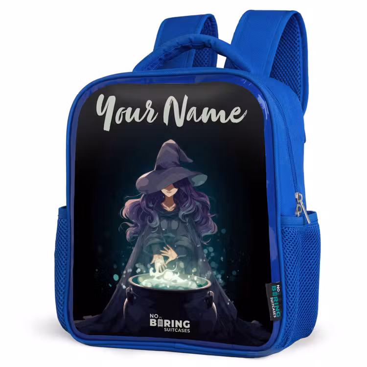 Kids backpack - Blue - Witch - Cauldron - Magic — 3