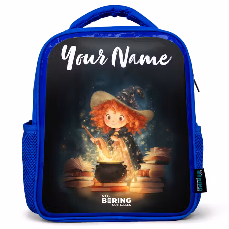 Kids backpack - Blue - Witch with Sparkling Magic Potion — 1