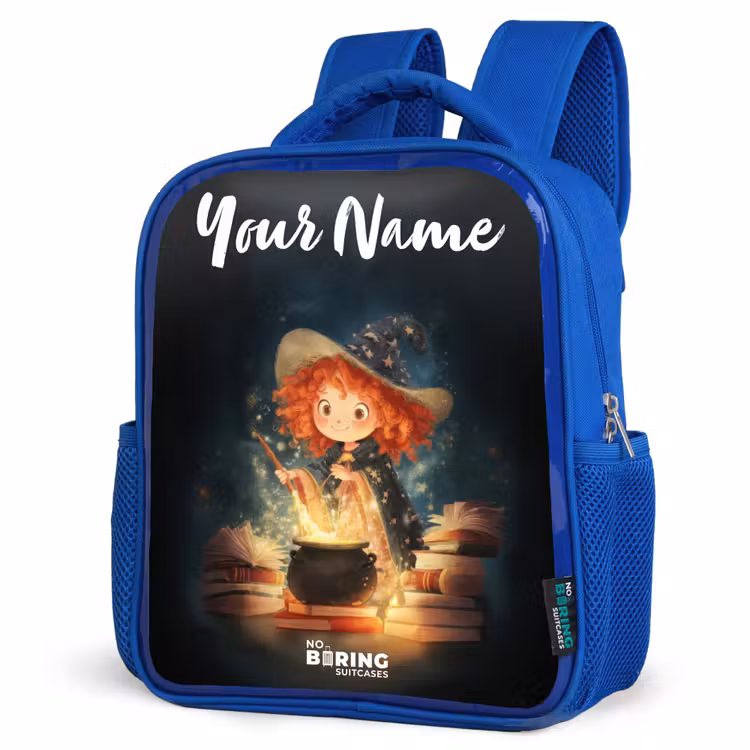 Kids backpack - Blue - Witch with Sparkling Magic Potion — 3