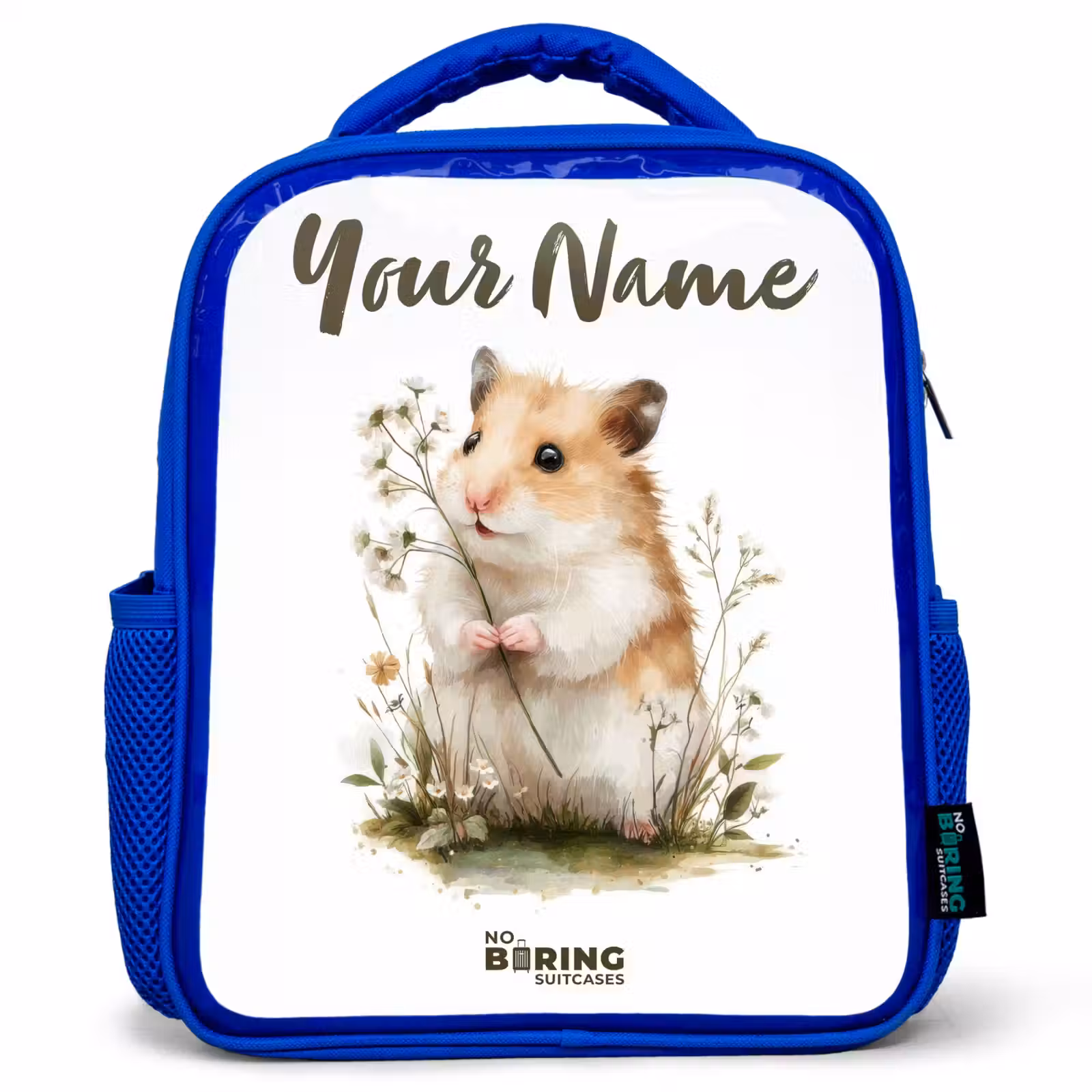Kids backpack - Blue - Animal - Nature - Hamster — 1
