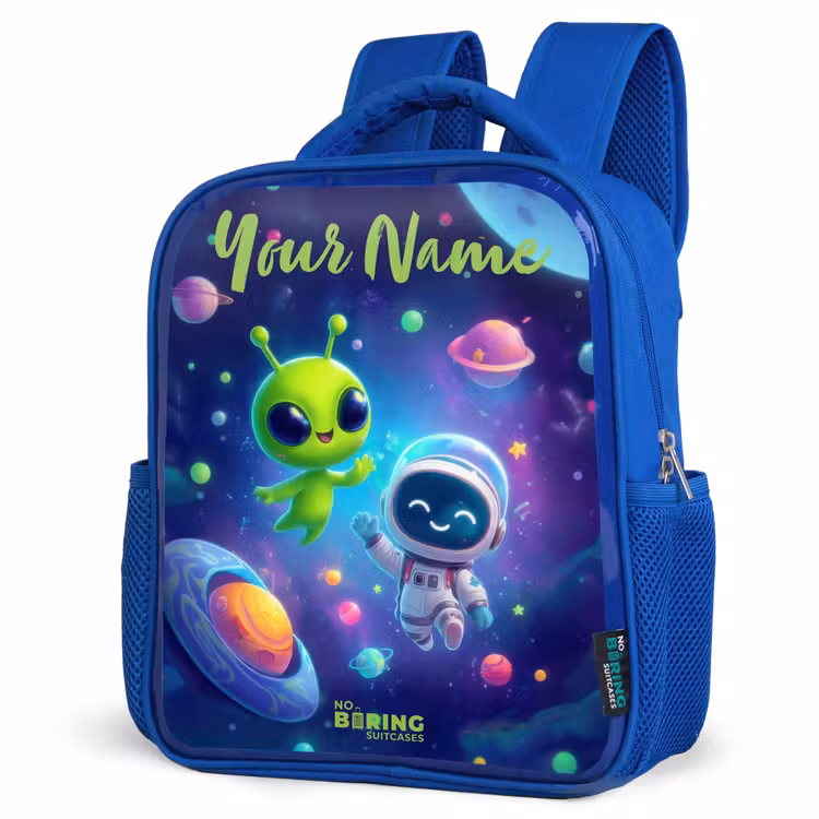 Kids backpack - Blue - Merry Meeting in Space — 3