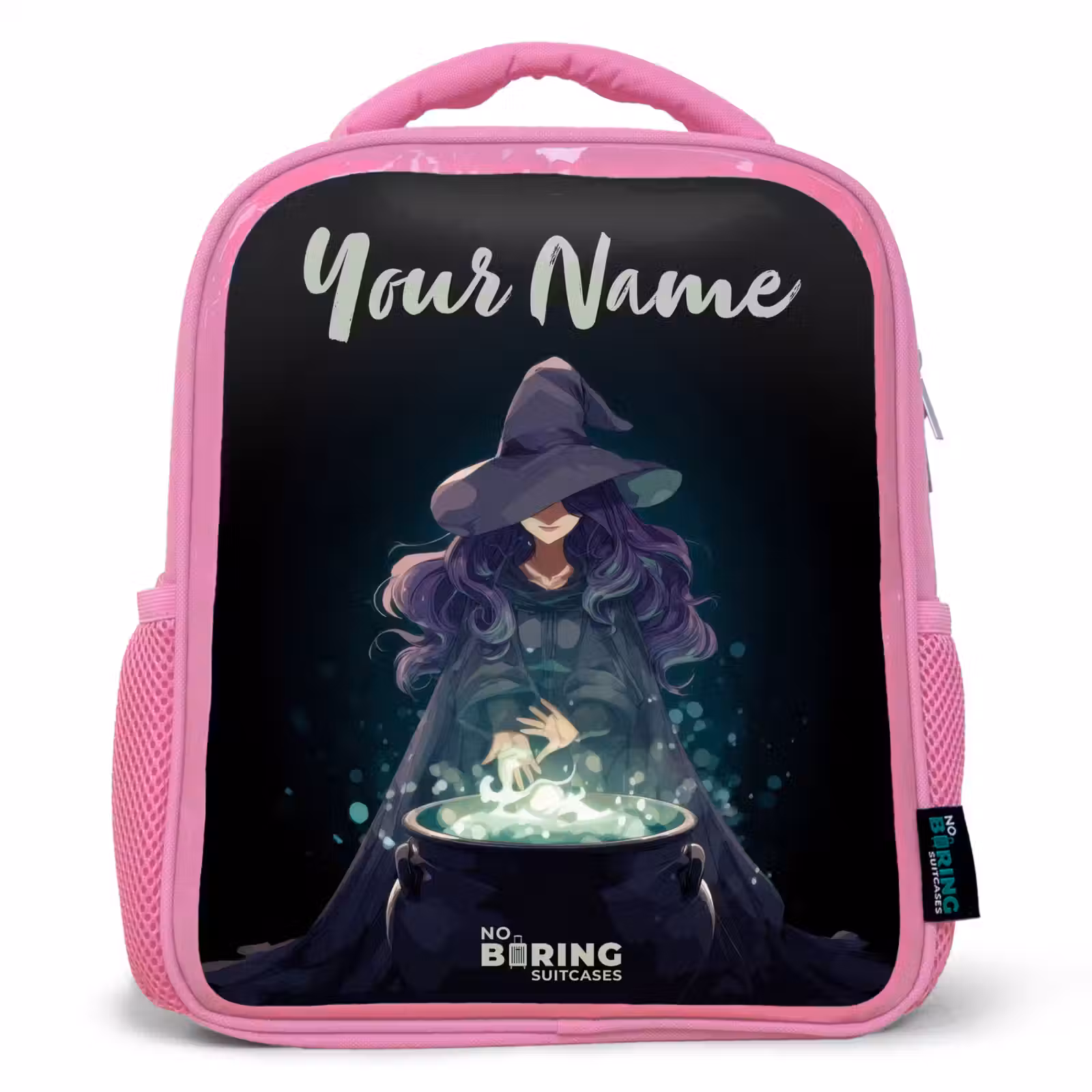 Kids backpack - Pink - Witch - Cauldron - Magic — 1