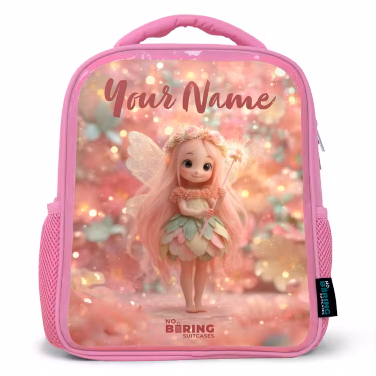 Kids backpack - Pink - Flower fairy in pink fairy world — 1