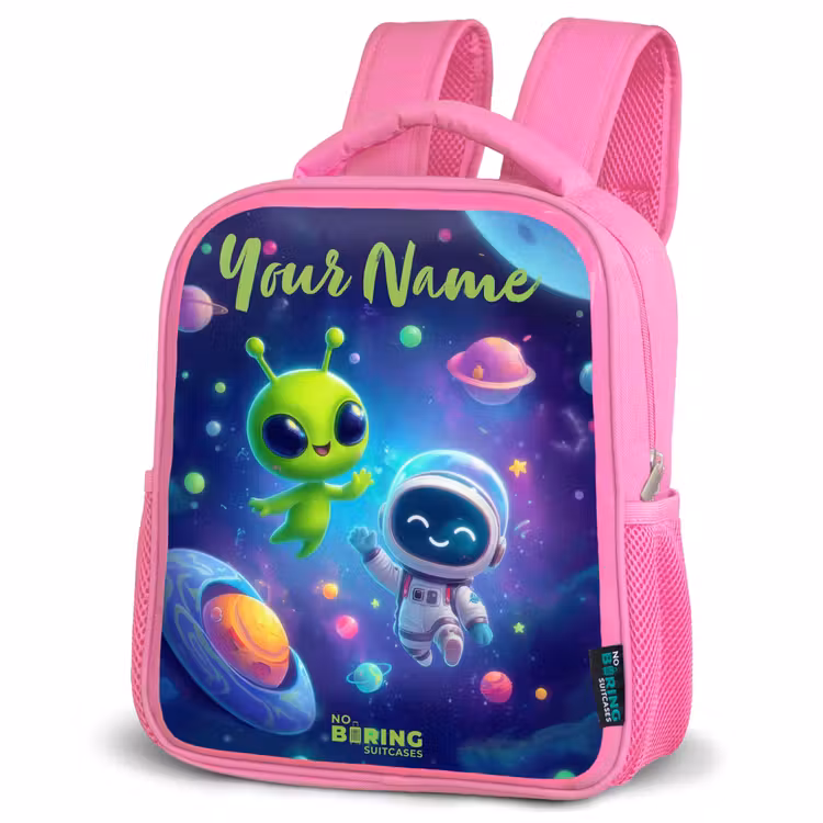 Kids backpack - Pink - Merry Meeting in Space — 4