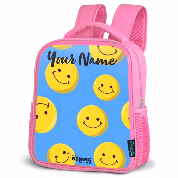 Kids backpack - Pink - Merry smiley rain — 4