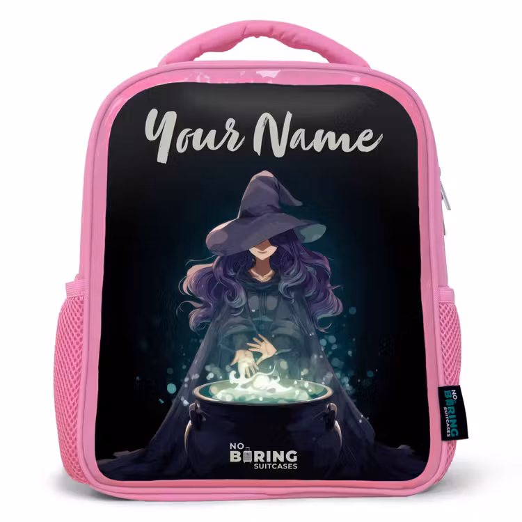 Kids backpack - Pink - Witch - Cauldron - Magic — 1