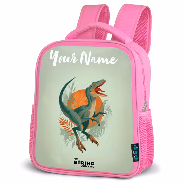 Kids backpack - Pink - Animal - Dino - Nature — 4