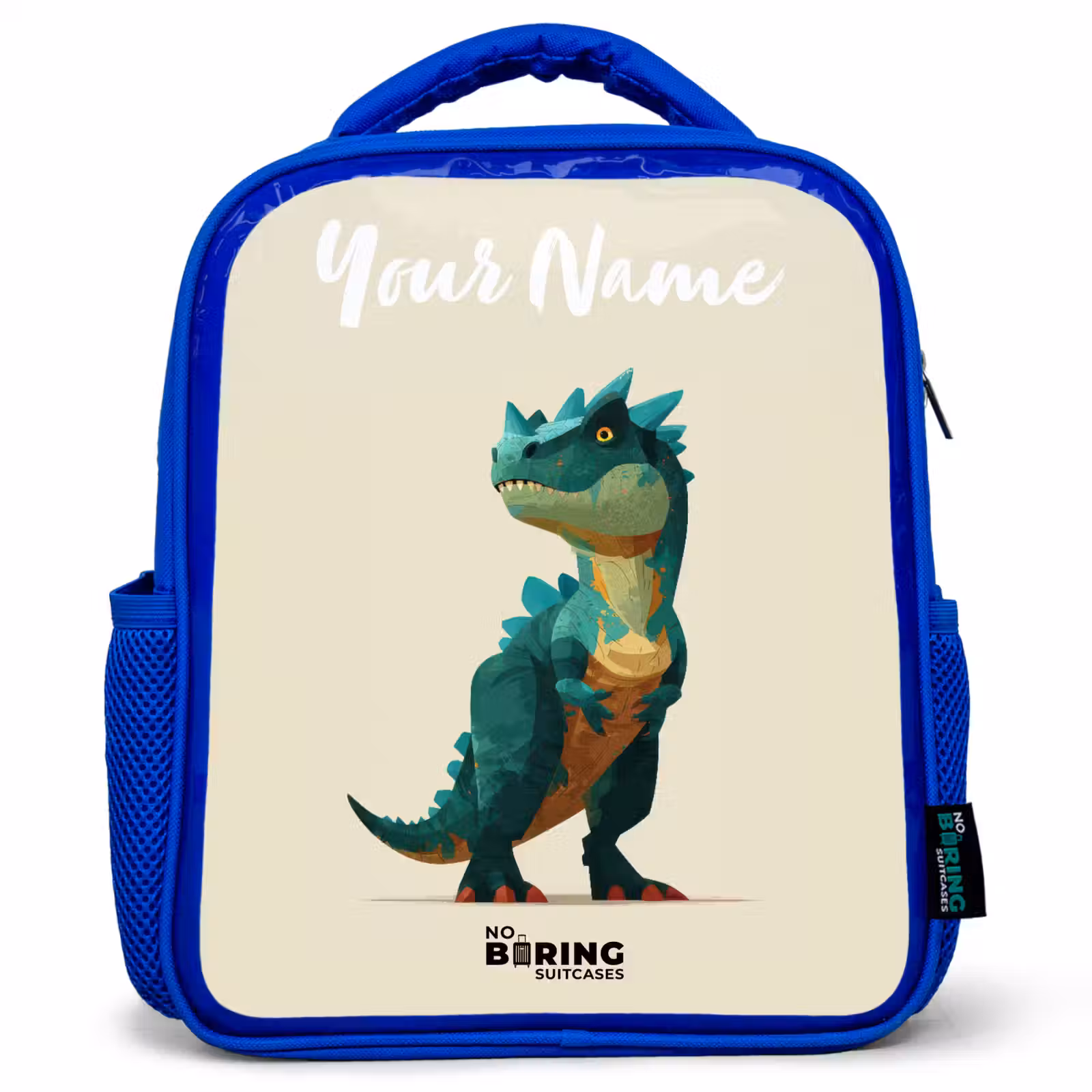 Kids backpack - Blue - Dino - Animal - Green — 1