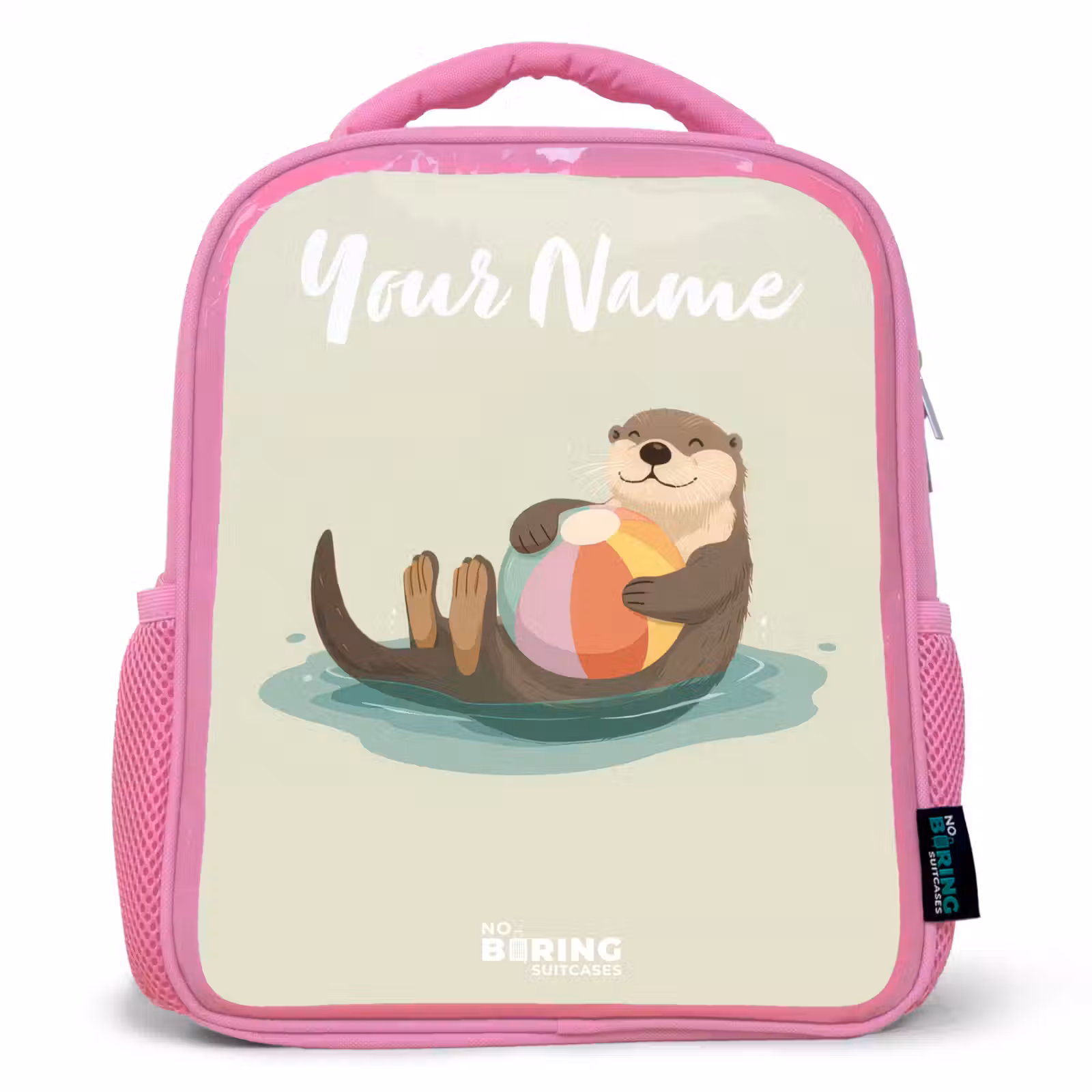 Kids backpack - Pink - Otter - Beach Ball - Water — 1