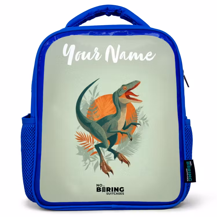 Kids backpack - Blue - Animal - Dino - Nature — 1