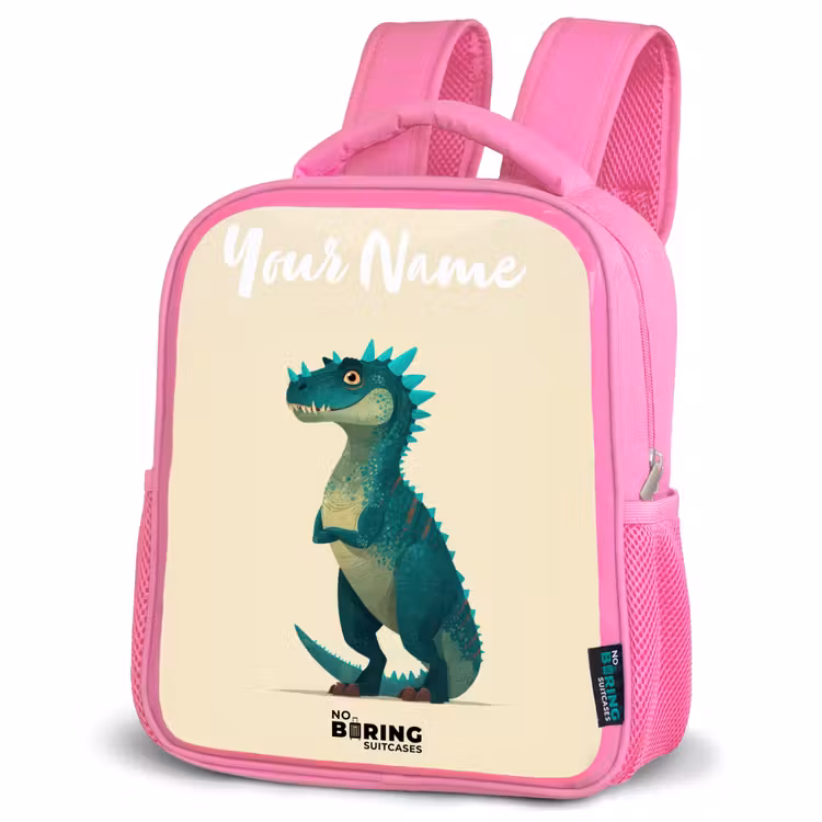 Kids backpack - Pink - Dino - Animal - Blue - Green — 4