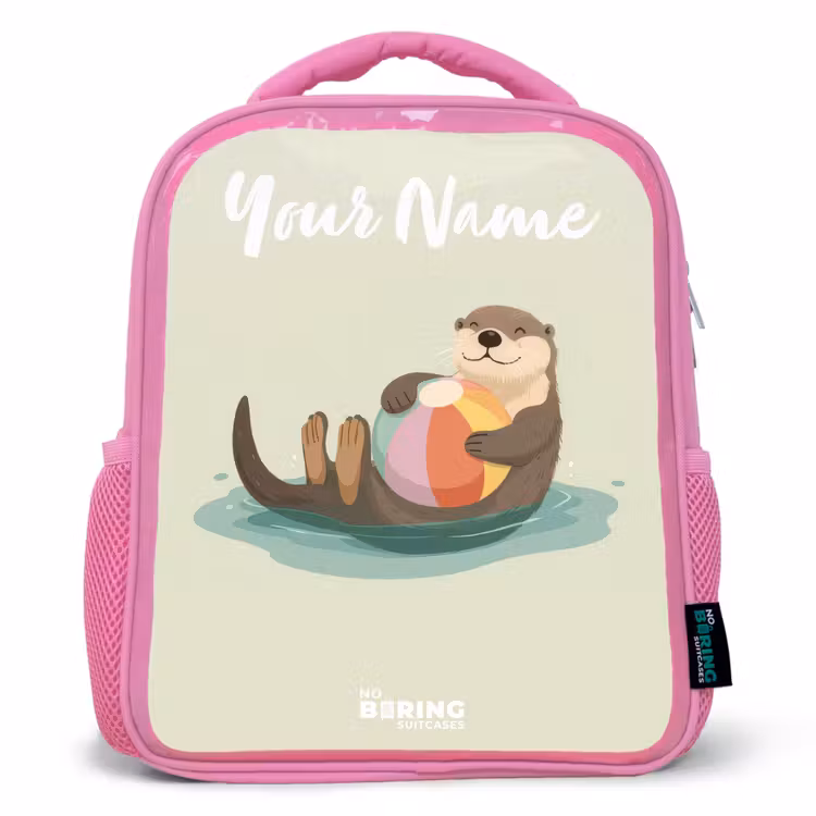 Kids backpack - Pink - Otter - Beach Ball - Water — 1