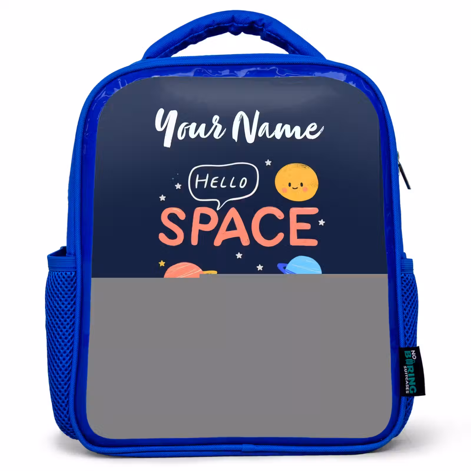 Kids backpack - Blue - Astronaut - Quote - Planets - Stars — 1