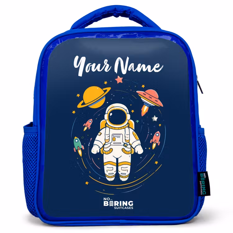 Kids backpack - Blue - Astronaut - Planet - Stars - Rocket — 1