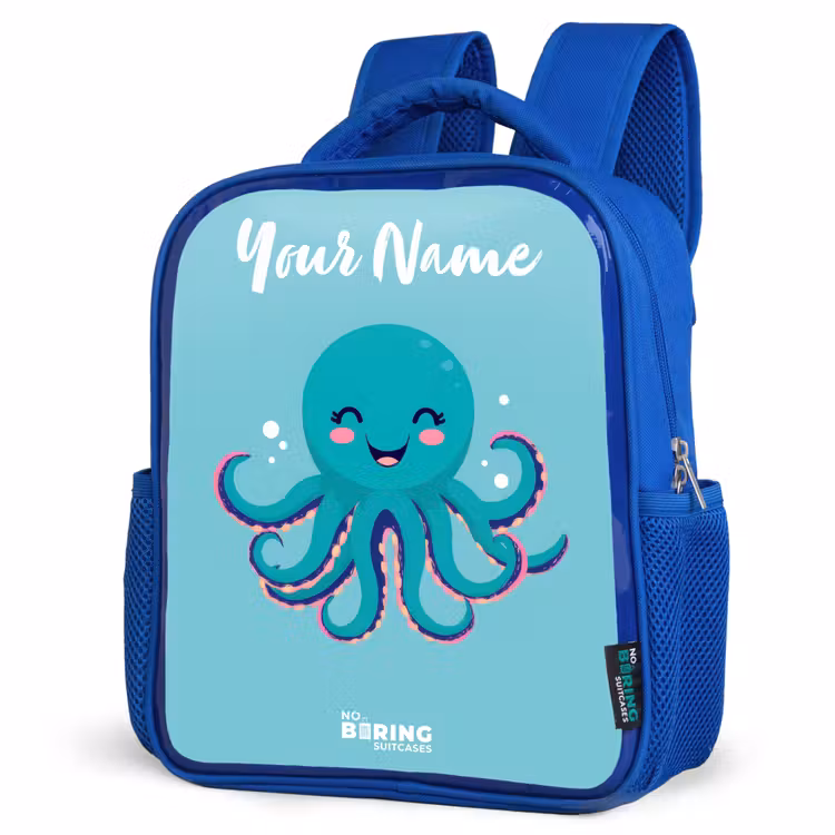 Kids backpack - Blue - Octopus - Water - Blue — 3