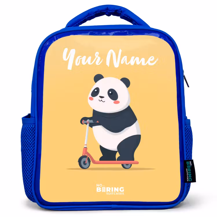 Kids backpack - Blue - Panda - Step - Yellow — 1