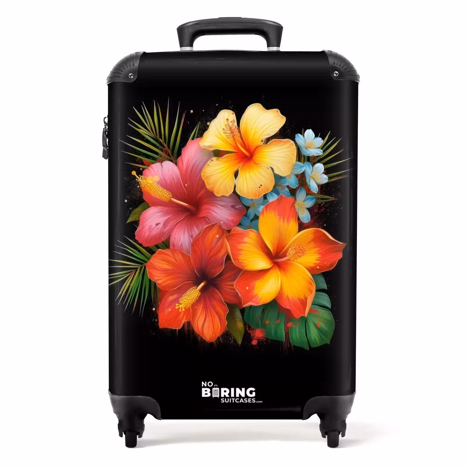 Suitcase - Tropical Flowers in Street Art Style — 1