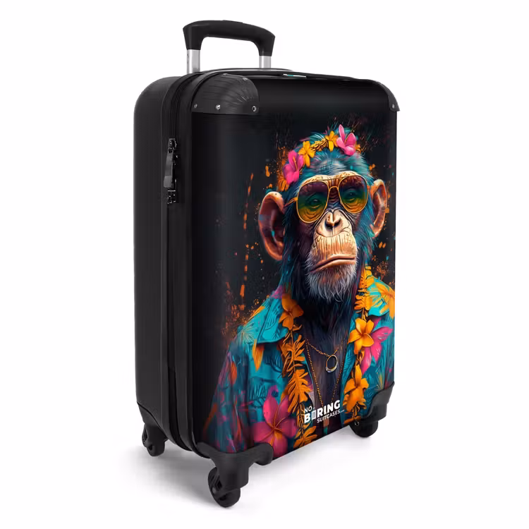 Suitcase - Chimpanzee with Hawaii Blouse — 4