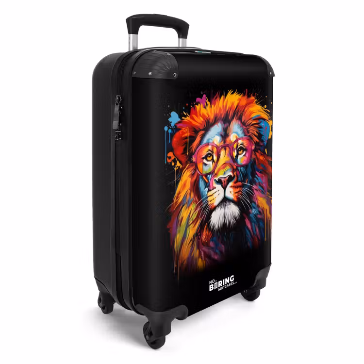 Suitcase - Colorful Lion in Graffiti Style — 4