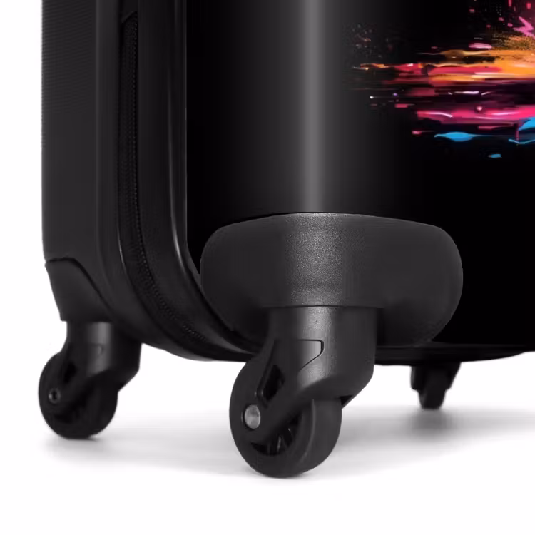 Suitcase - Ice cream cone with Blue and Pink Paint — 6