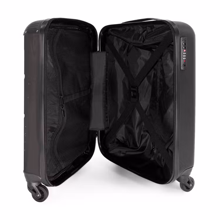 Suitcase - Little princess on black background — 3