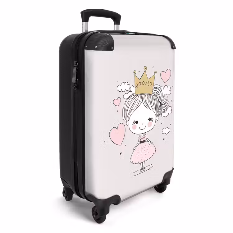 Suitcase - Little princess with hearts — 4