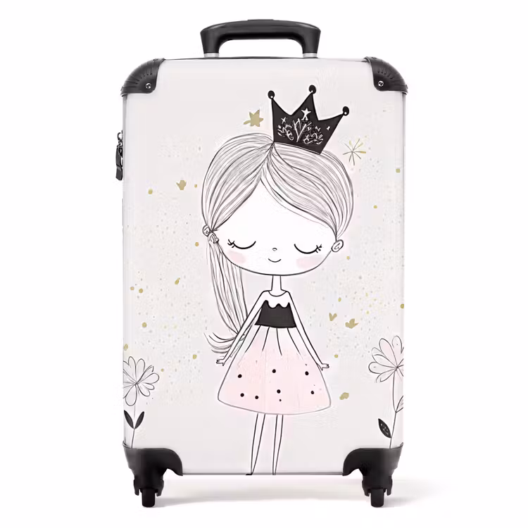 Suitcase - Princess with black dress — 1