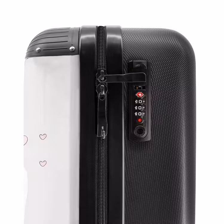 Suitcase - Princess with crown and pink hearts — 5