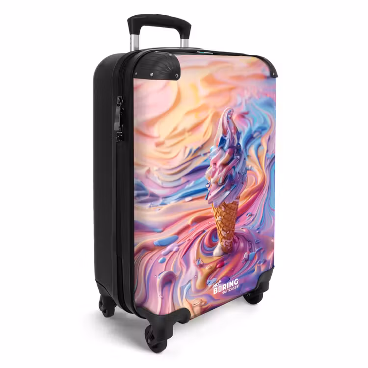 Suitcase - Pastel swirl — 4
