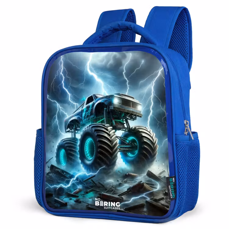 Kids backpack - Blue - Thunder Wheels — 3