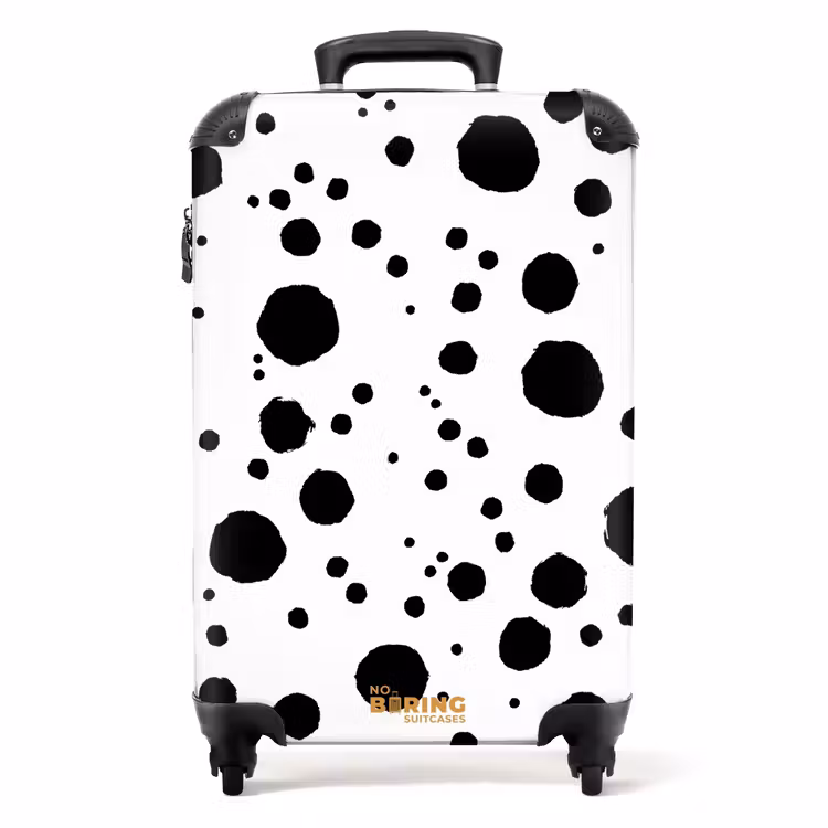 Suitcase - Black dots on a white background — 1