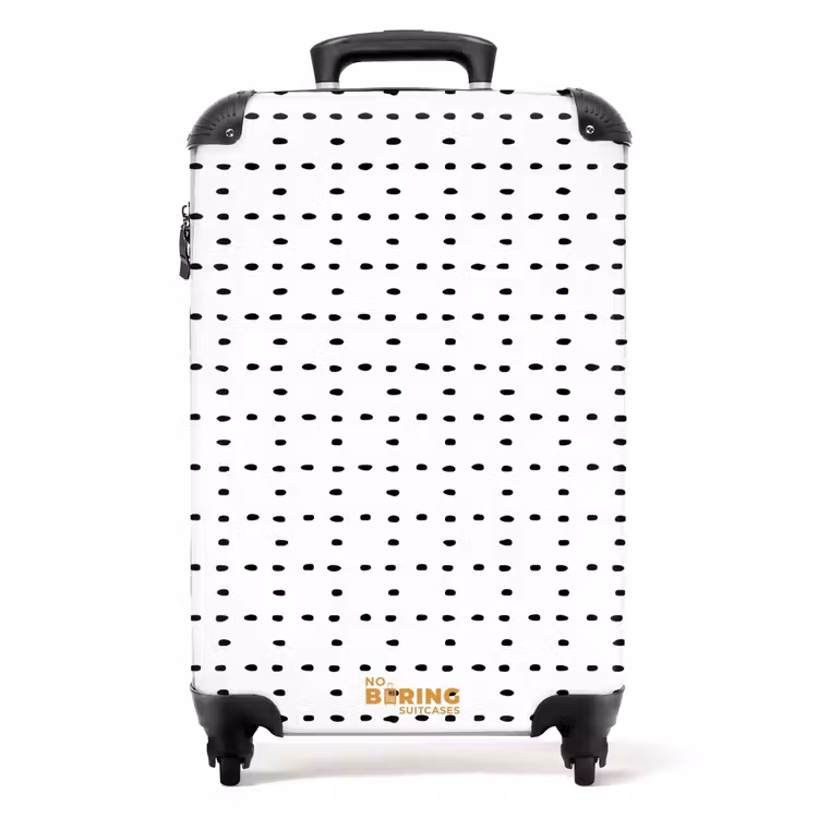 Suitcase - Black dots on a white background — 1