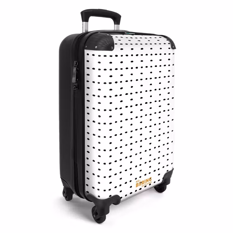 Suitcase - Black dots on a white background — 4