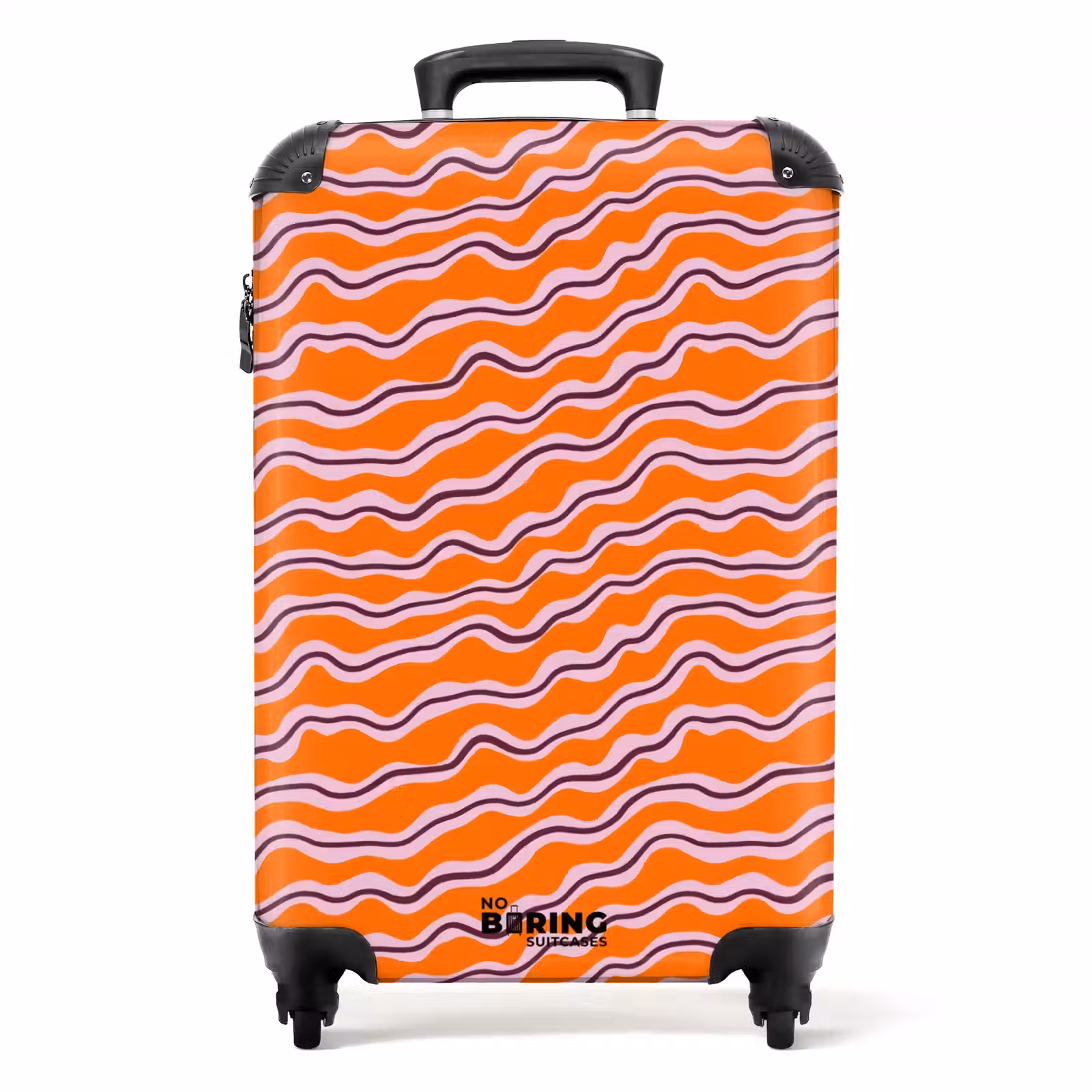Suitcase - Retro - Wavy - Orange — 1