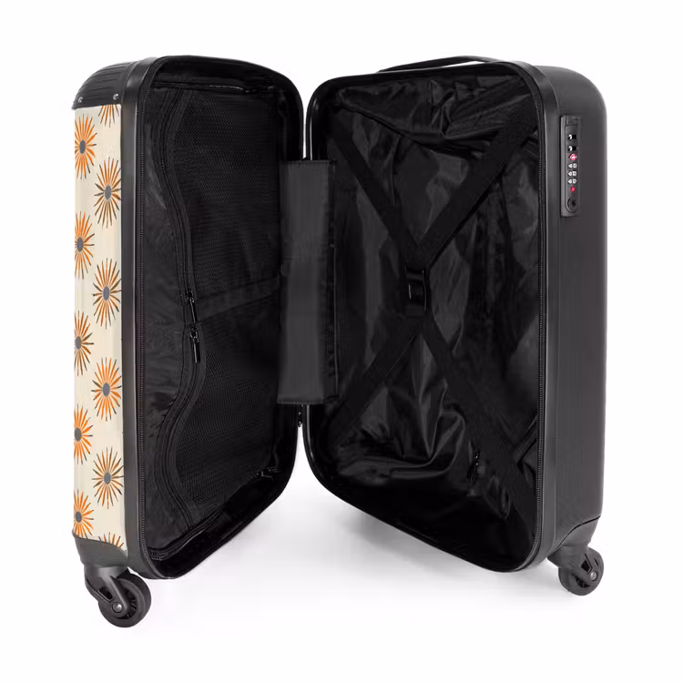 Suitcase - Daisy - Pattern - Orange — 3
