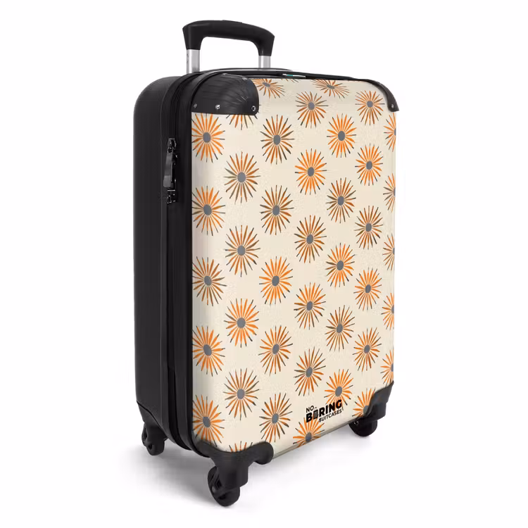 Suitcase - Daisy - Pattern - Orange — 4