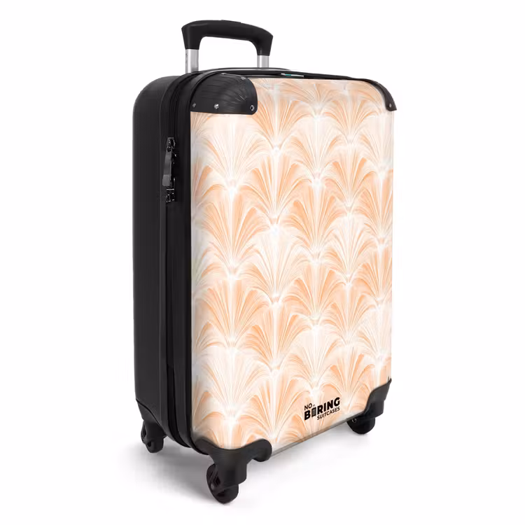 Suitcase - Fan - Pattern - Peach — 4