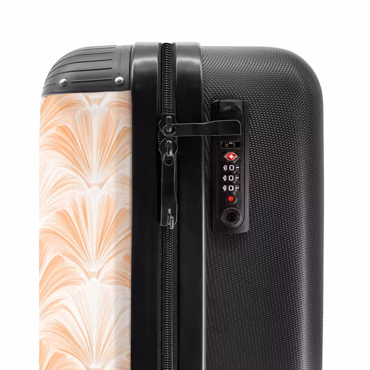 Suitcase - Fan - Pattern - Peach — 5
