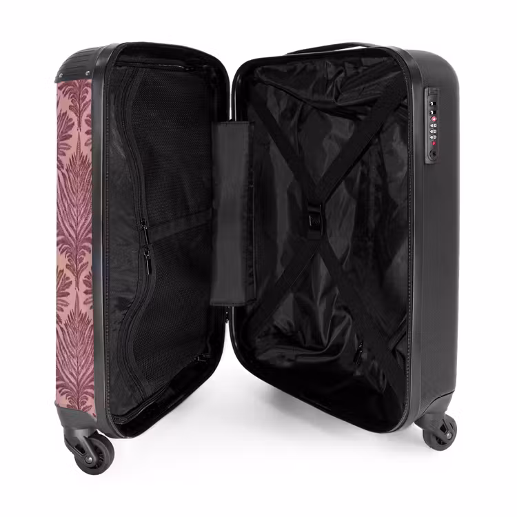 Suitcase with name - Fern - Pattern - Purple — 5
