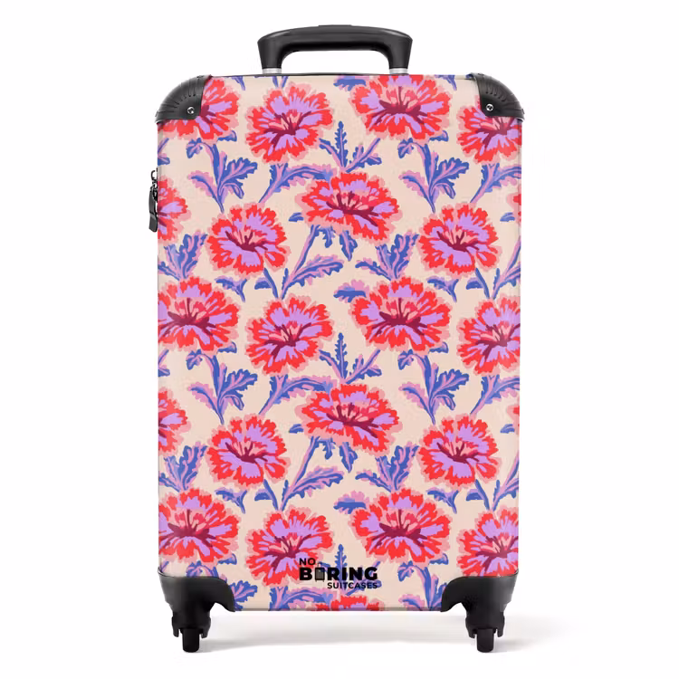 Suitcase - Flowers - Pattern - Multicolored — 1
