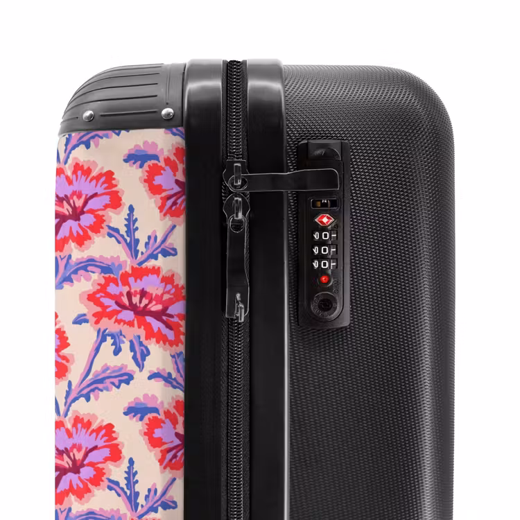 Suitcase with name - Flowers - Pattern - Multicolored — 6