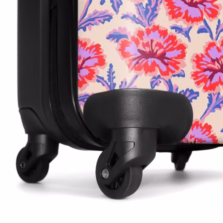 Suitcase with name - Flowers - Pattern - Multicolored — 7