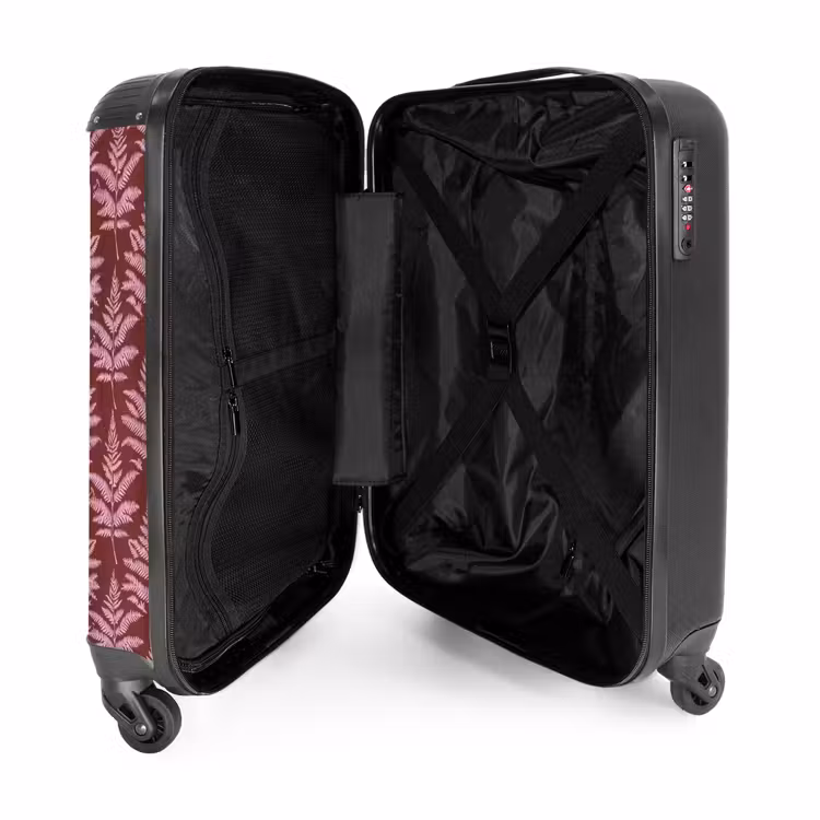 Suitcase - Leaf - Pattern - Purple — 3