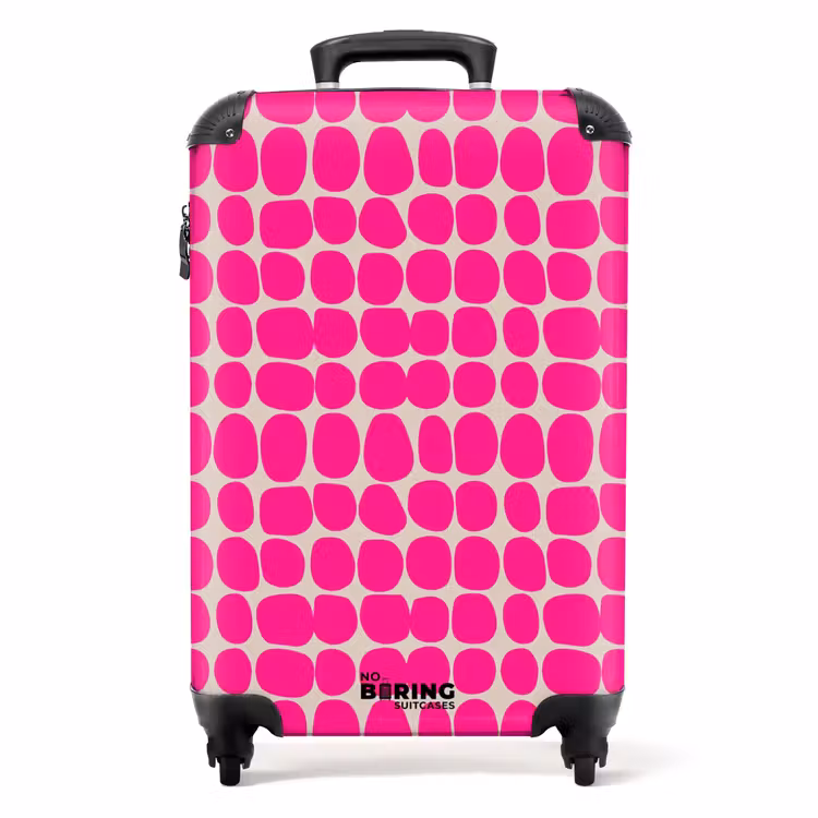 Suitcase - Polka dots - Pattern - Pink — 1