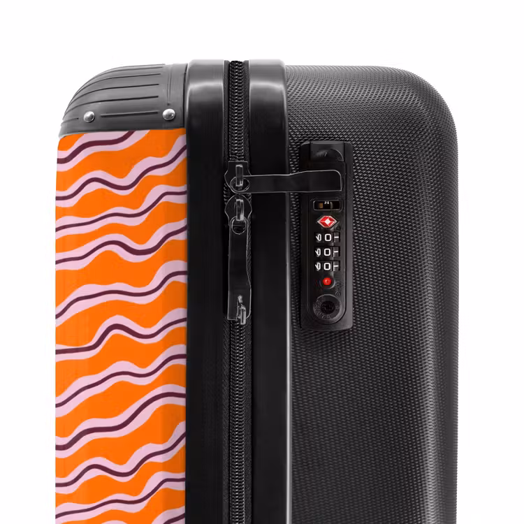 Suitcase - Retro - Wavy - Orange — 5