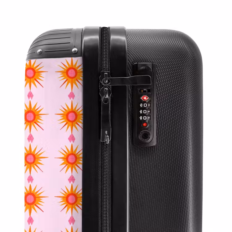 Suitcase - Sun - Motif - Pink — 5